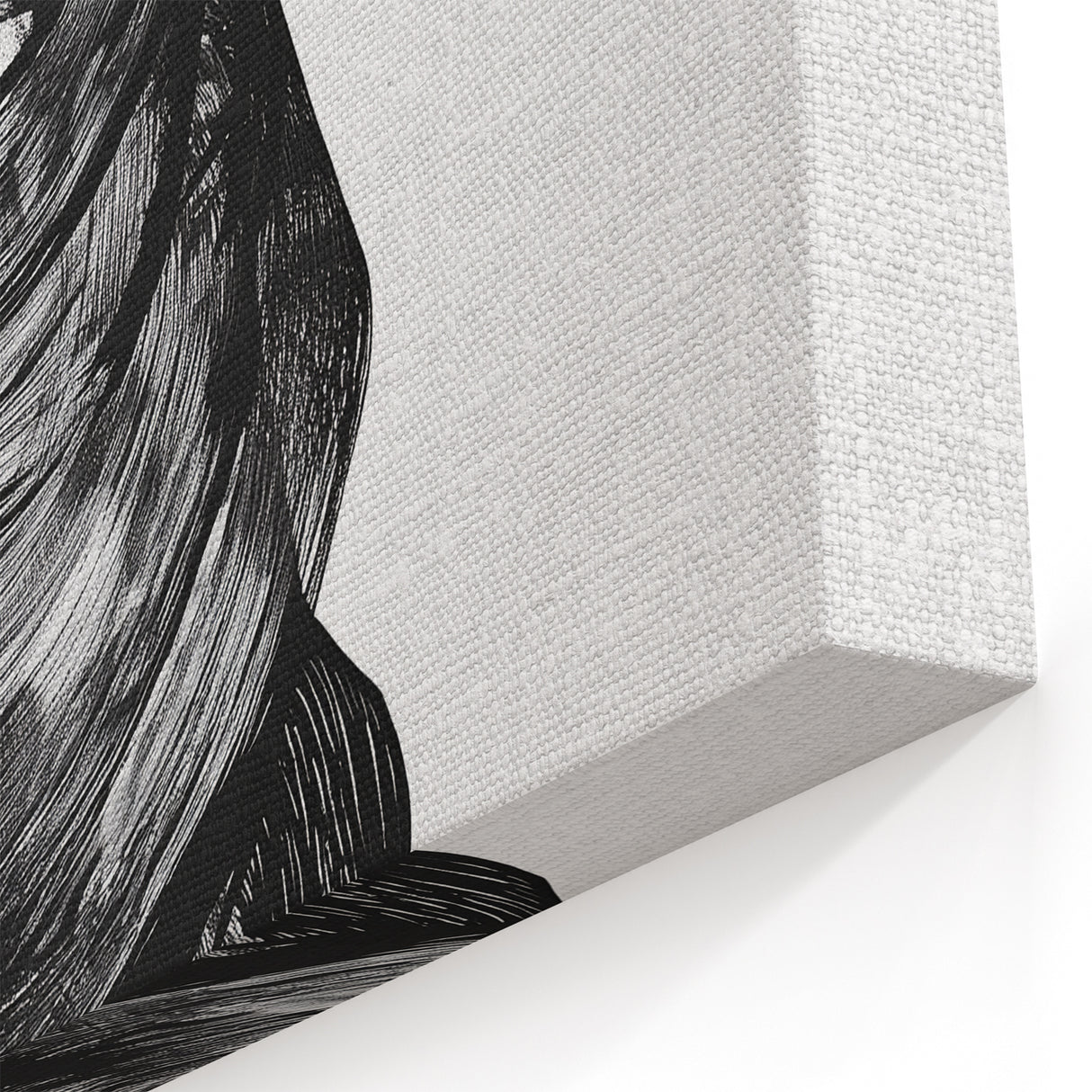 Black and White Figurative Art - Abstract Human Silhouette Wall Decor