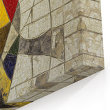 Colorful Mosaic Figurative Art - Abstract Human Silhouette Wall Decor