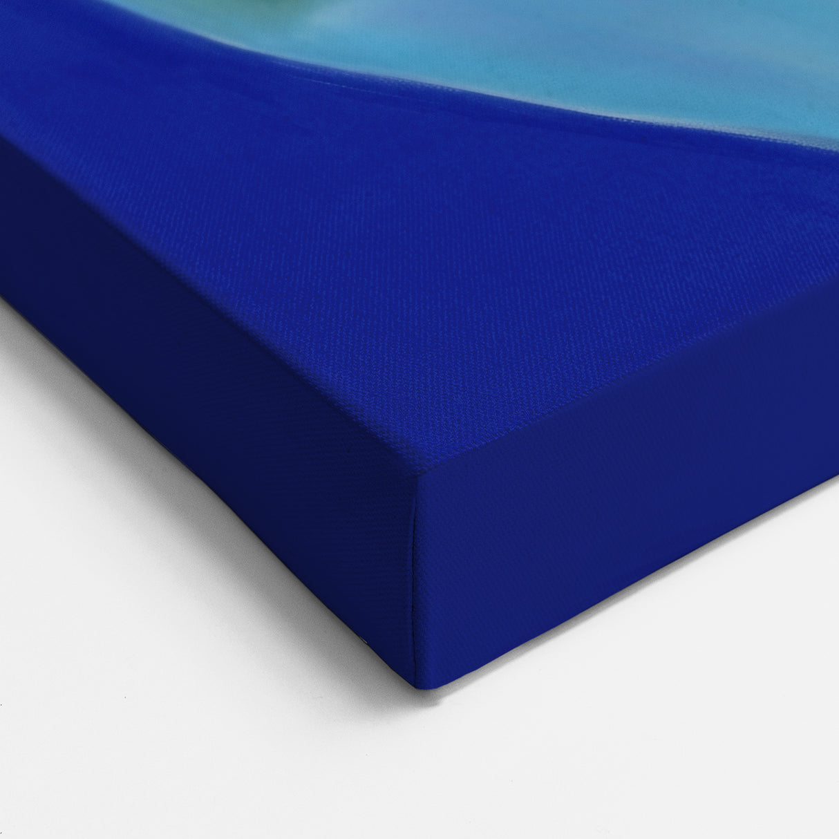 Modern Blue Figurative Canvas - Abstract Human Figures in Gradient Tones