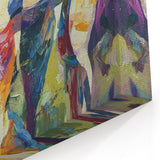 Modern Figurative Wall Decor - Colorful Abstract Dancing Figures