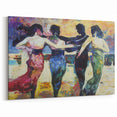 Contemporary Figurative Wall Art - Vibrant Abstract Dance Scene