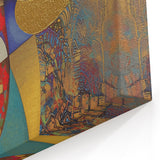 Modern Figurative Canvas Art - Vibrant Abstract Family Design