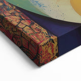 Modern Figurative Canvas Art - Vibrant Abstract Family Design