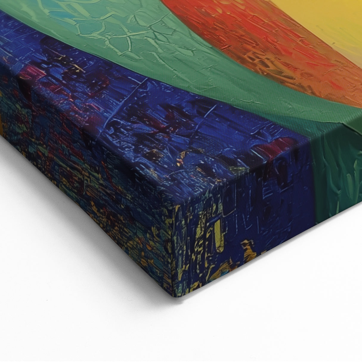 Abstract Figurative Wall Art - Vibrant Mother and Child Design