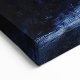 Abstract Figurative Canvas Art - Graceful Black and White Dance Design