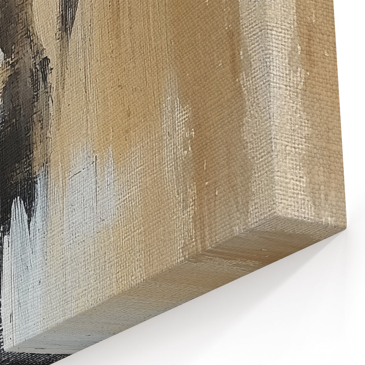 Minimalist Figurative Wall Art - Monochrome Silhouette with Earthy Tones