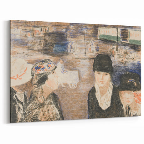 Modern Wall Art - Urban Scene with Figures - Contemporary Decor Prints