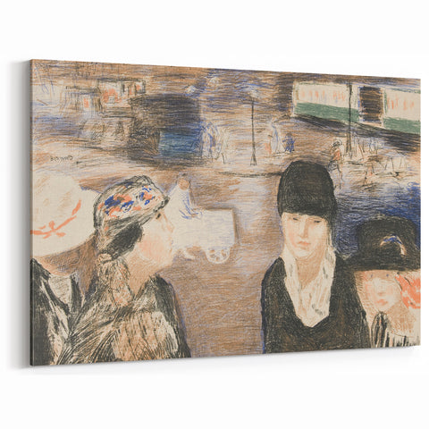 Modern Wall Art - Urban Scene with Figures - Contemporary Decor Prints