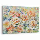 Abstract Floral Art Modern Blush Blooms - Canvas Wall Decor