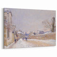 Impressionist Winter Wall Art - Sisley's Snowy Rue Eugène Moussoir