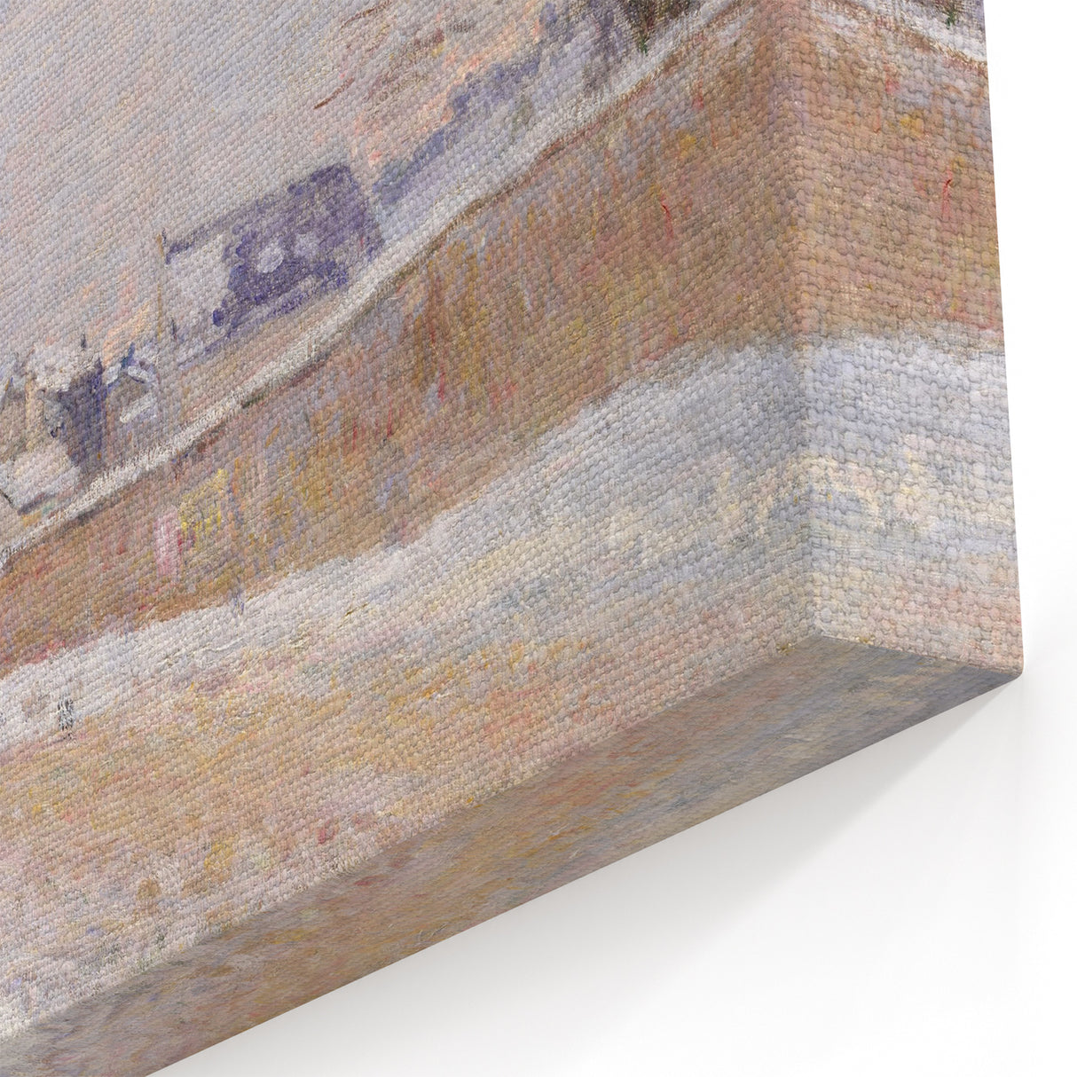 Impressionist Winter Wall Art - Sisley's Snowy Rue Eugène Moussoir