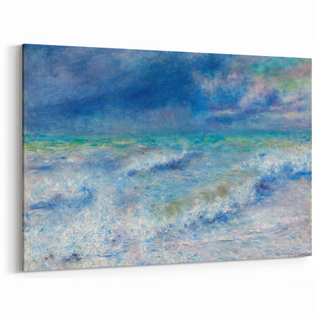 Impressionist Seascape Wall Art - Renoir's Ocean Waves Painting