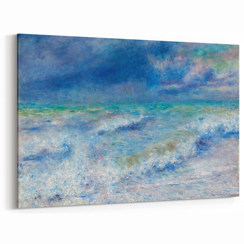 Impressionist Seascape Wall Art - Renoir's Ocean Waves Painting