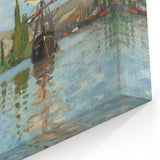 Impressionist Maritime Wall Art - Monet's Ships on the Seine