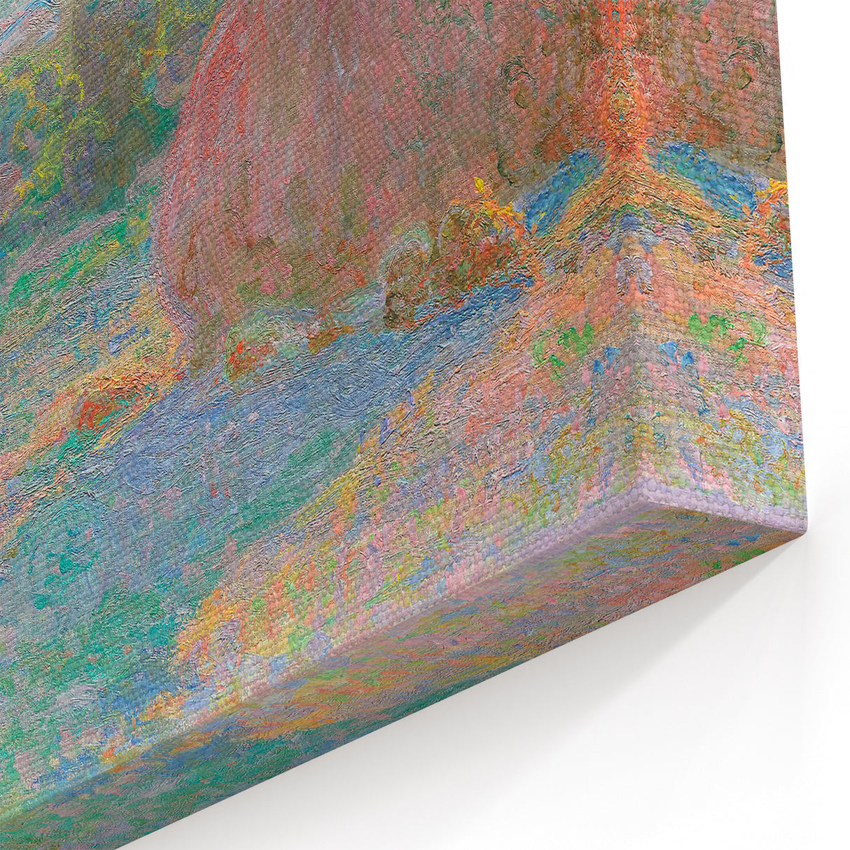 Impressionist Landscape Wall Art - Monet's Wheat Stacks at Sunset