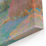 Impressionist Landscape Wall Art - Monet's Wheat Stacks at Sunset