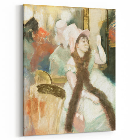 Edgar Degas Figurative Wall Art - Portrait after a Costume Ball