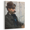 Édouard Manet Portrait Wall Art - Alphonse Maureau in Profile