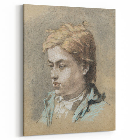 Édouard Manet Portrait Wall Art - Young Man in Thought
