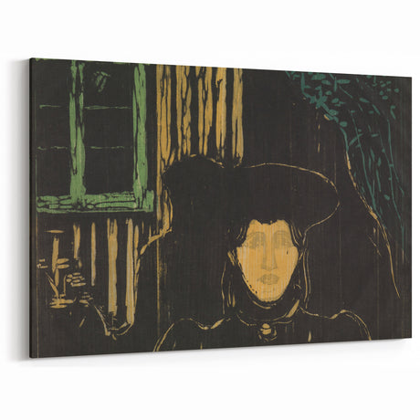 Modern Expressionism: Moonlit Woman Expressionist Wall Art