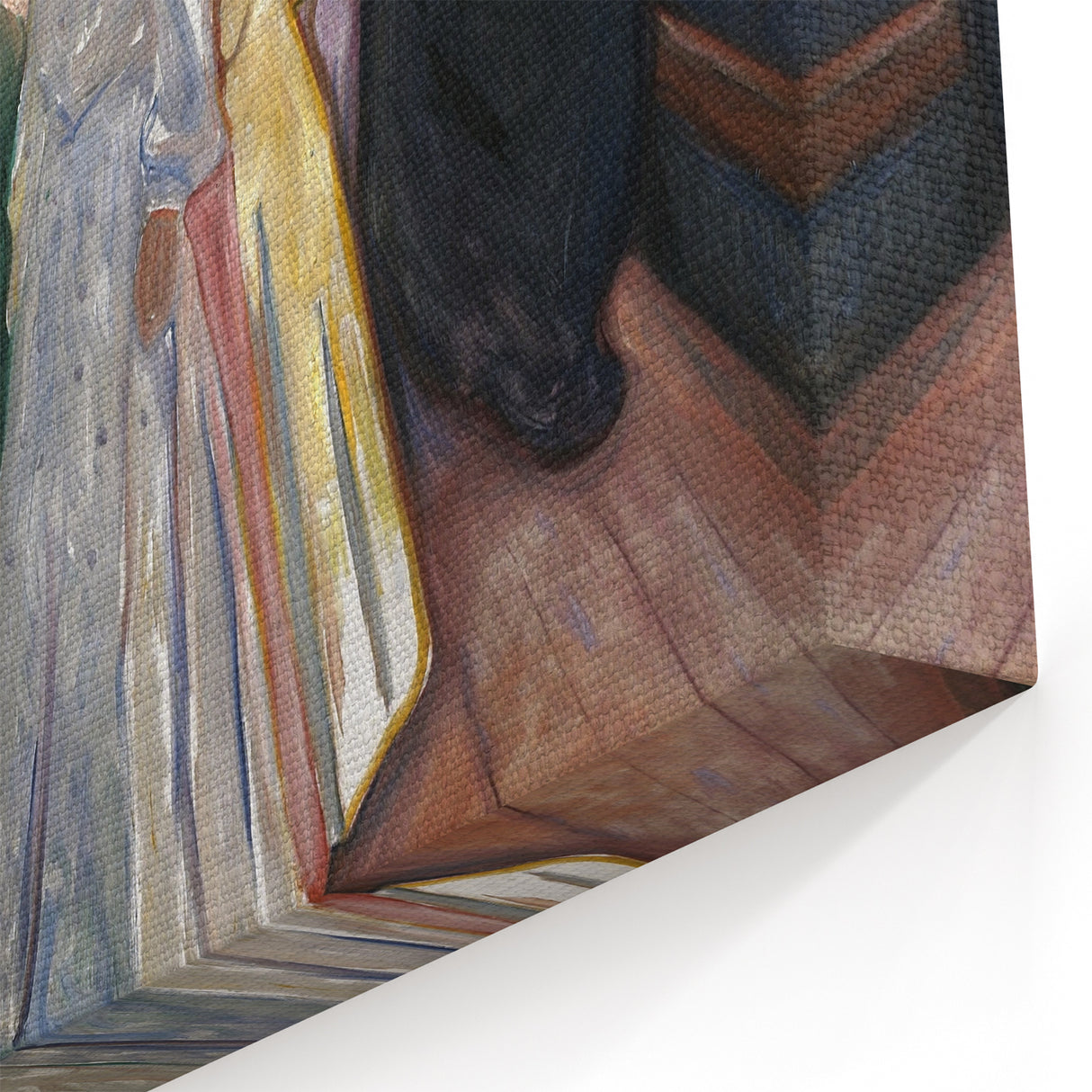 Expressionism Wall Art: On the Bridge Modern Expressionist Print