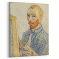Vincent van Gogh Wall Art - Self-Portrait with Easel (1888)