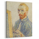 Vincent van Gogh Wall Art - Self-Portrait with Easel (1888)