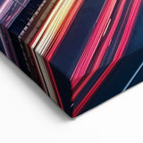 Modern Light Trail Bridge Wall Art - Scenic City Canvas Prints