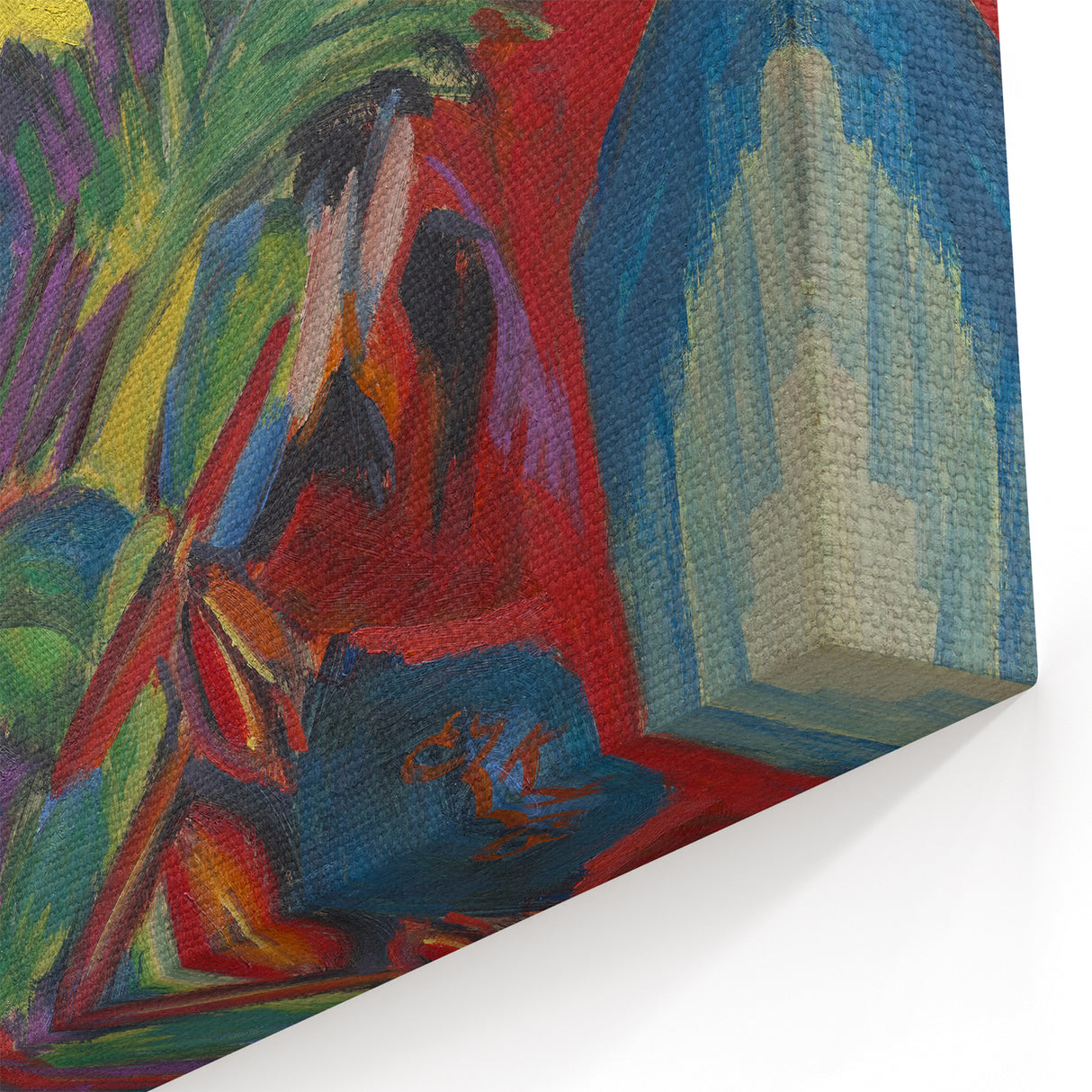 Expressionist Art: Still Life with Lilies by Kirchner Canvas Print