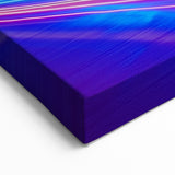 Dynamic Light Trail Bridge Wall Art - Futuristic City Canvas Prints