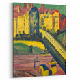 Expressionist Art: View from the Window by Kirchner Canvas Print