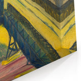 Expressionist Art: View from the Window by Kirchner Canvas Print