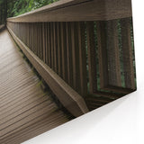 Rustic Wooden Forest Bridge Wall Art - Nature Canvas Prints