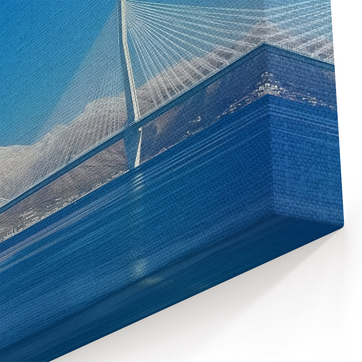 Majestic Cable Stayed Bridge Wall Art - Scenic Coastal Canvas Prints