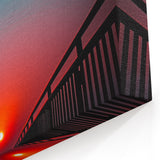 Scenic Sunset Bridge Wall Art - Vibrant Bridge Canvas Prints