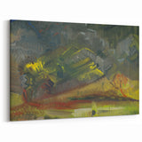 Expressionist Art: Evening Landscape by Weisz-Kubínčan Canvas Print