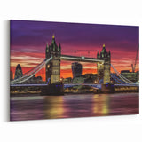 Vibrant Bridge Photography Prints - London Sunset Landscape Art