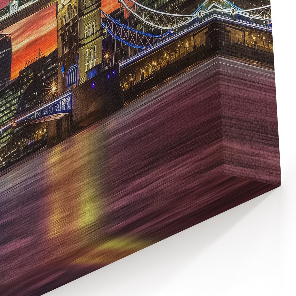 Vibrant Bridge Photography Prints - London Sunset Landscape Art