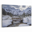 Winter Wonderland Bridge Art - Snowy Mountain Photography Print