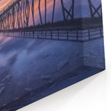 Sunset Pier Reflections Art - Tranquil Seaside Photography Print