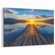 Golden Horizon - Scenic Landscape Bridge Photography Print