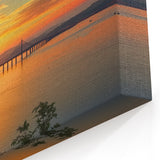 Golden Sunset Bridge Artwork – Majestic Landscape Bridge Canvas Prints