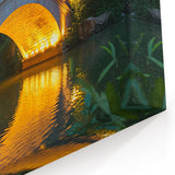 Luminous Bridge Artwork – Scenic Landscape Canvas Print Design