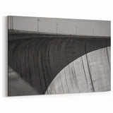 Monochrome Architectural Bridge Art – Modern Black and White Prints