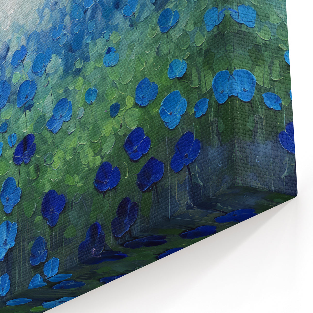 Abstract Floral Art - Elegant Purple and Gold Orchid Canvas Decor