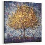 Abstract Floral Art - Soft Pink and Gold Lotus Canvas Decor