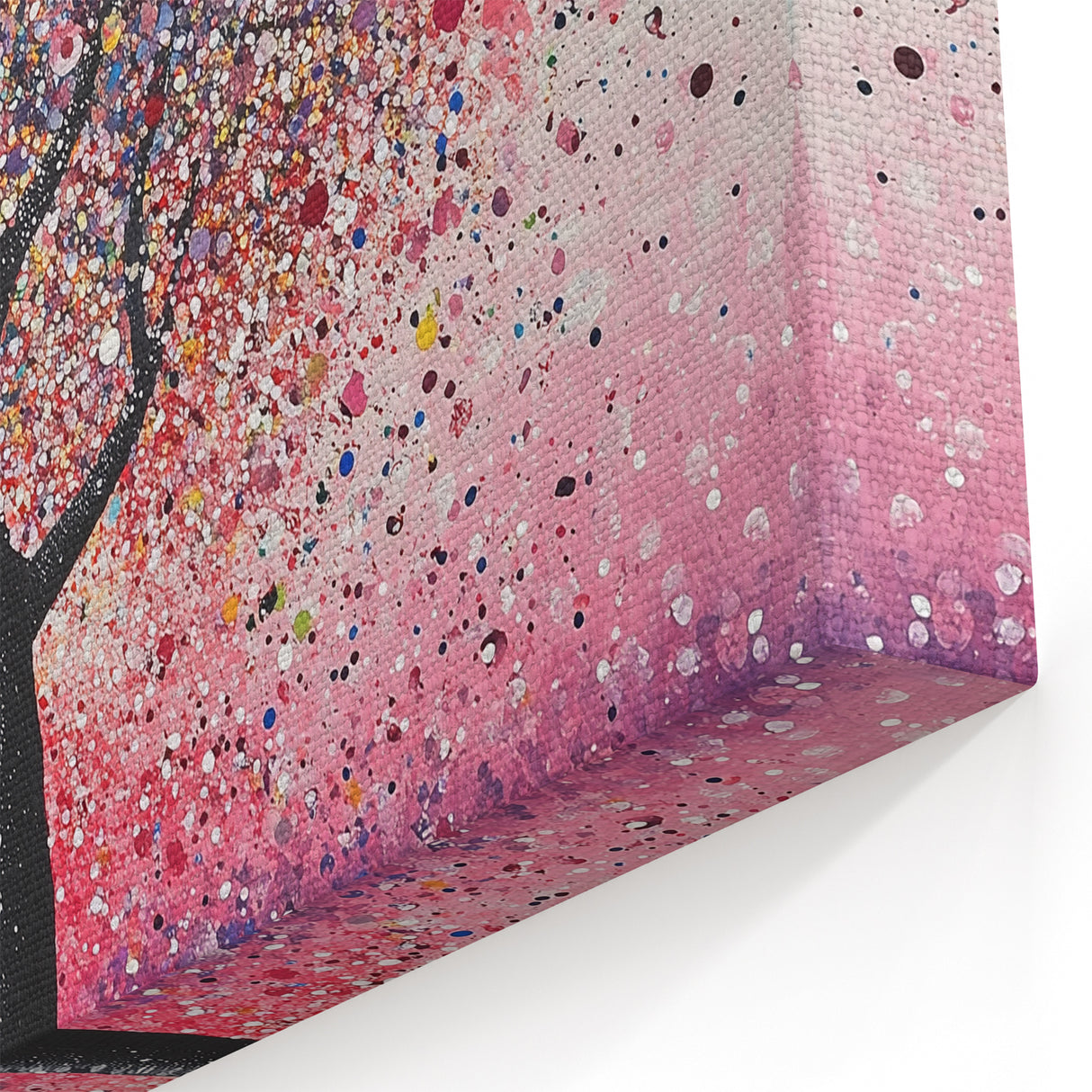 Abstract Floral Tree Canvas Art - Vibrant Modern Botanical Wall Decor