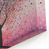 Abstract Floral Tree Canvas Art - Vibrant Modern Botanical Wall Decor