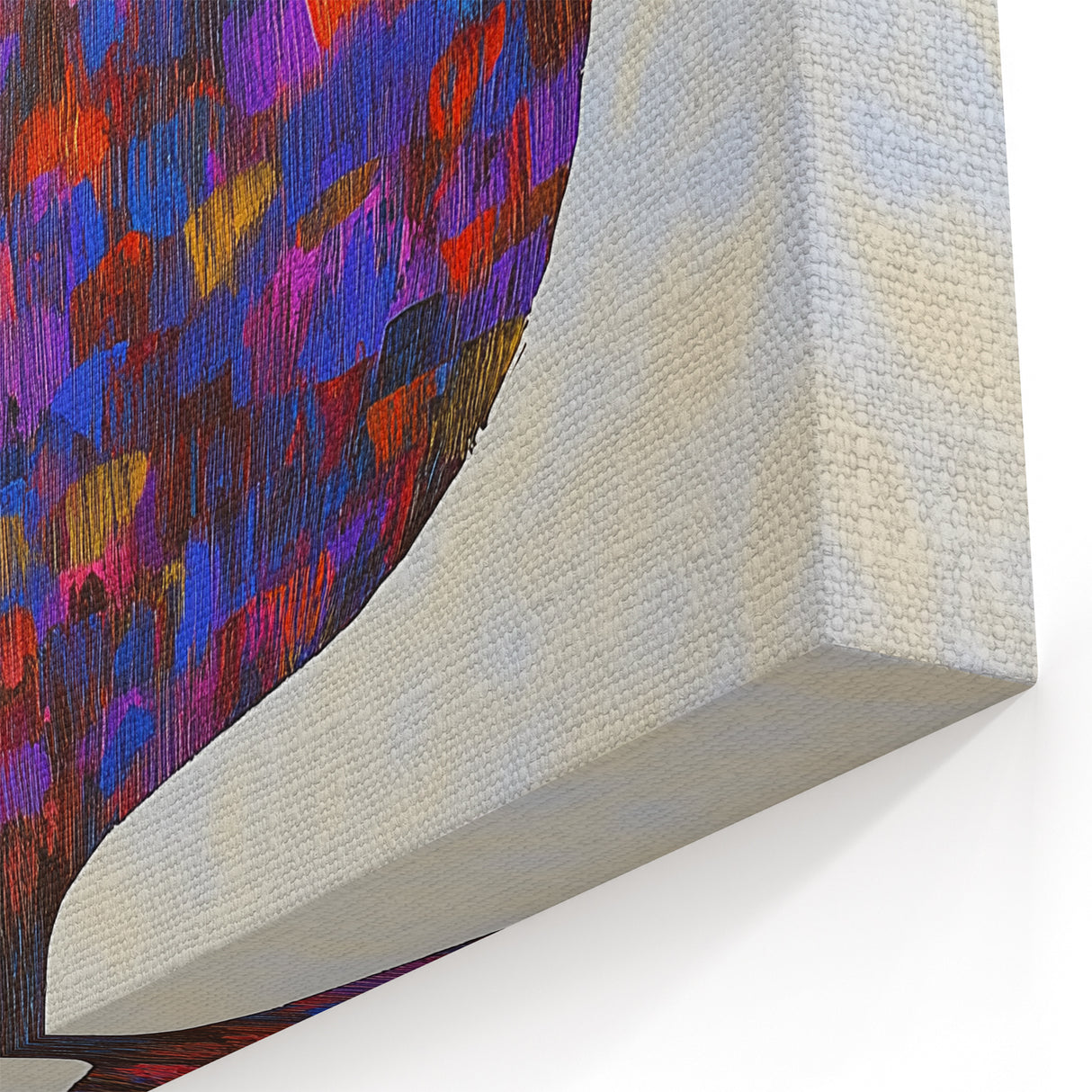 Multicolored Abstract Tree Canvas - Modern Vibrant Floral Wall Art