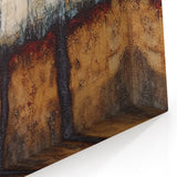 Rustic Abstract Tree Canvas Art - Modern Earthy Wall Décor